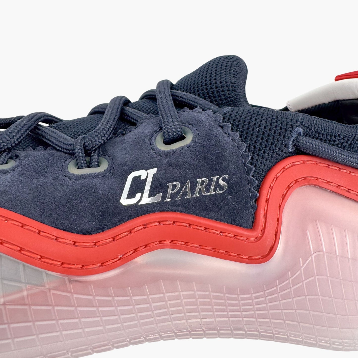 Christian Louboutin Navy Suede Arpoador Donna Sneakers Size 39.5