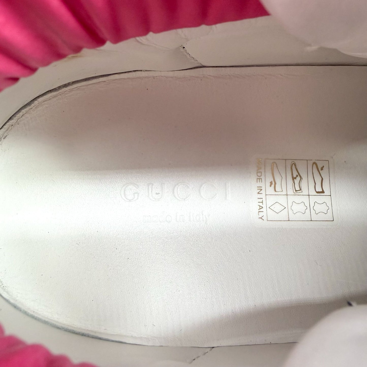 Gucci "New Ace" High Top Sneakers Black Size 38.5