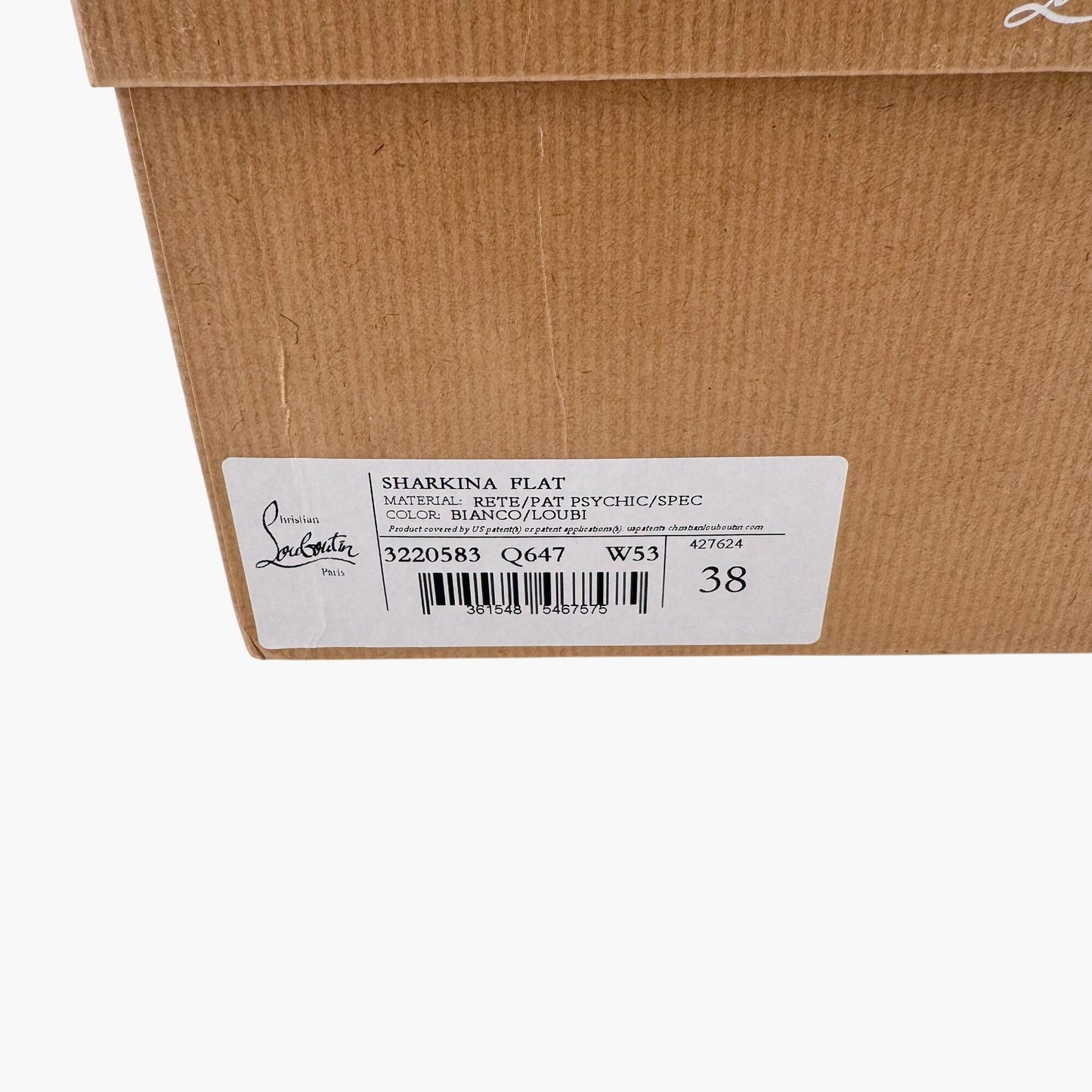 Christian Louboutin White & Red Sharkina Sneakers – Size 38