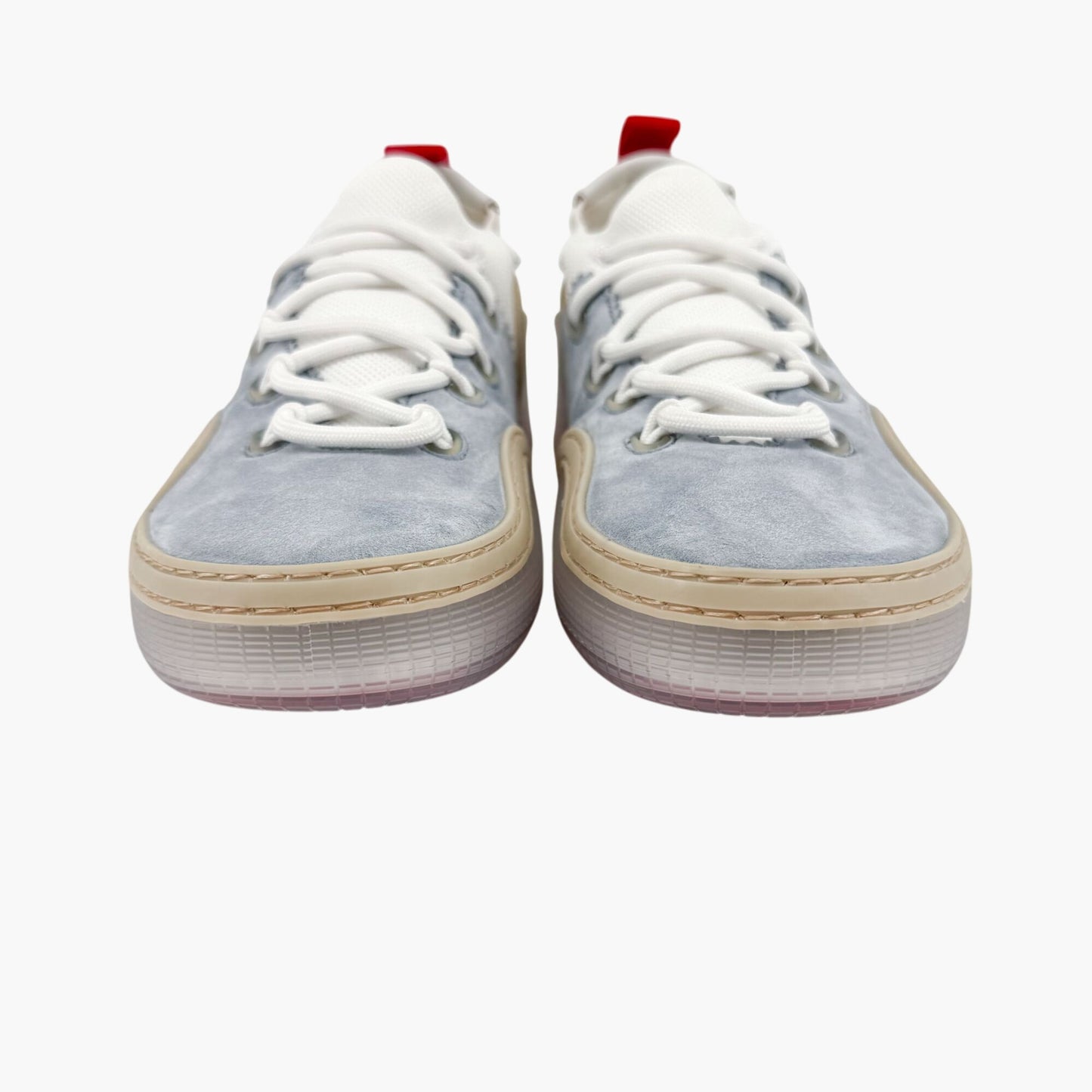 Christian Louboutin Arpoador Blue Suede Spike Sneakers – Size 39