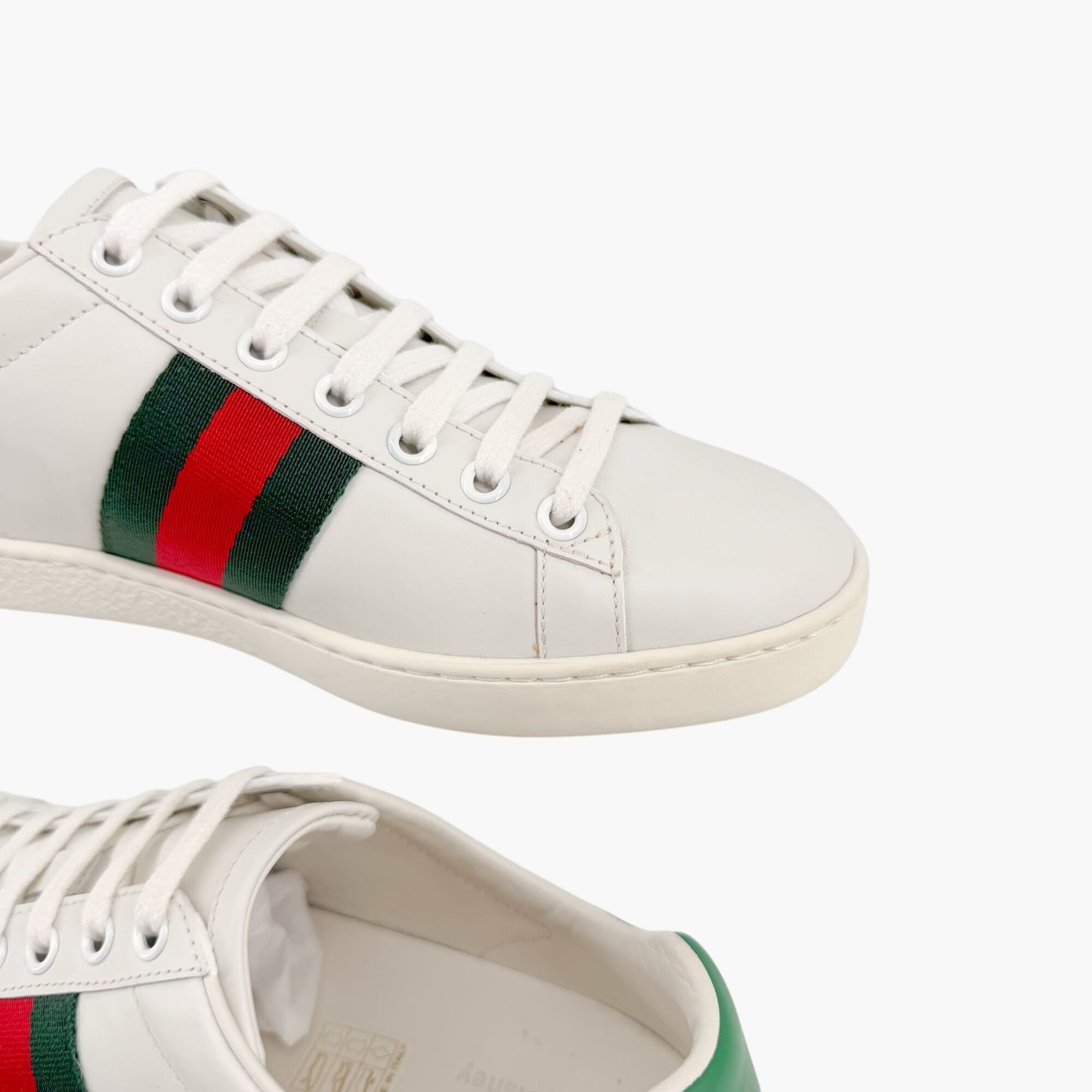 Gucci x Disney Donald Duck Ace Sneakers in White Leather Size 37