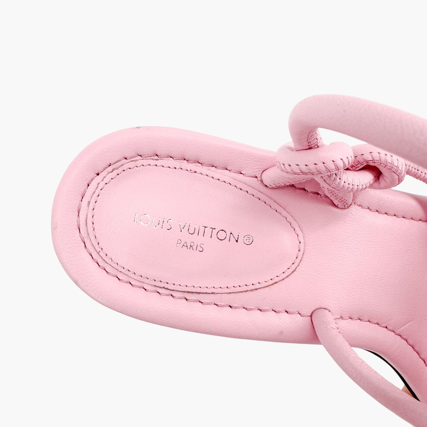 Louis Vuitton Nova High Heel Sandal in Pink Leather Size 39