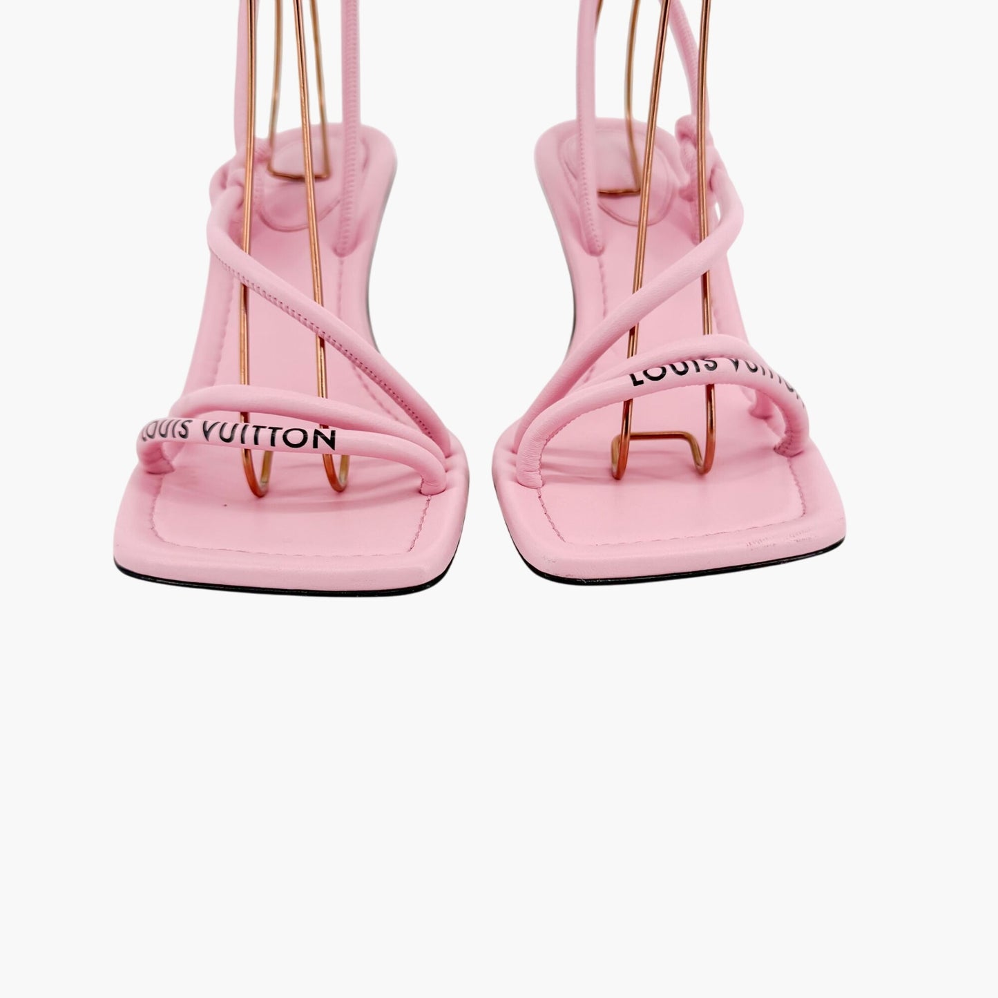 Louis Vuitton Nova High Heel Sandal in Pink Leather Size 39