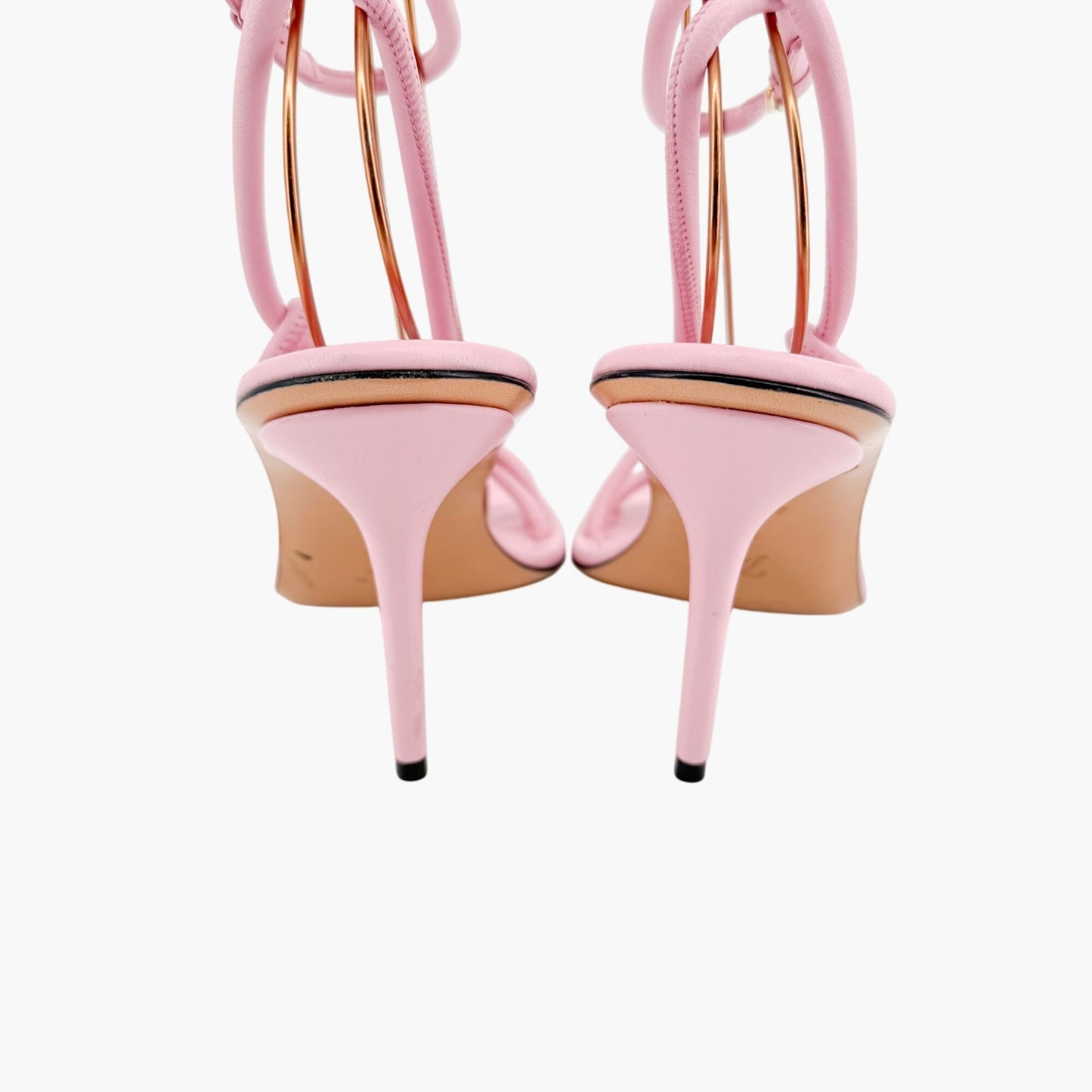 Louis Vuitton Nova High Heel Sandal in Pink Leather Size 39