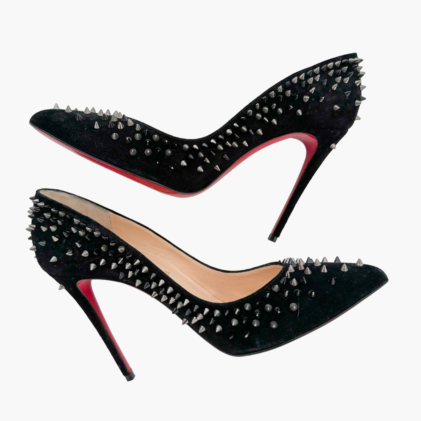 Christian Louboutin Escarpic 100 in Black Veau Velours Size 37.5