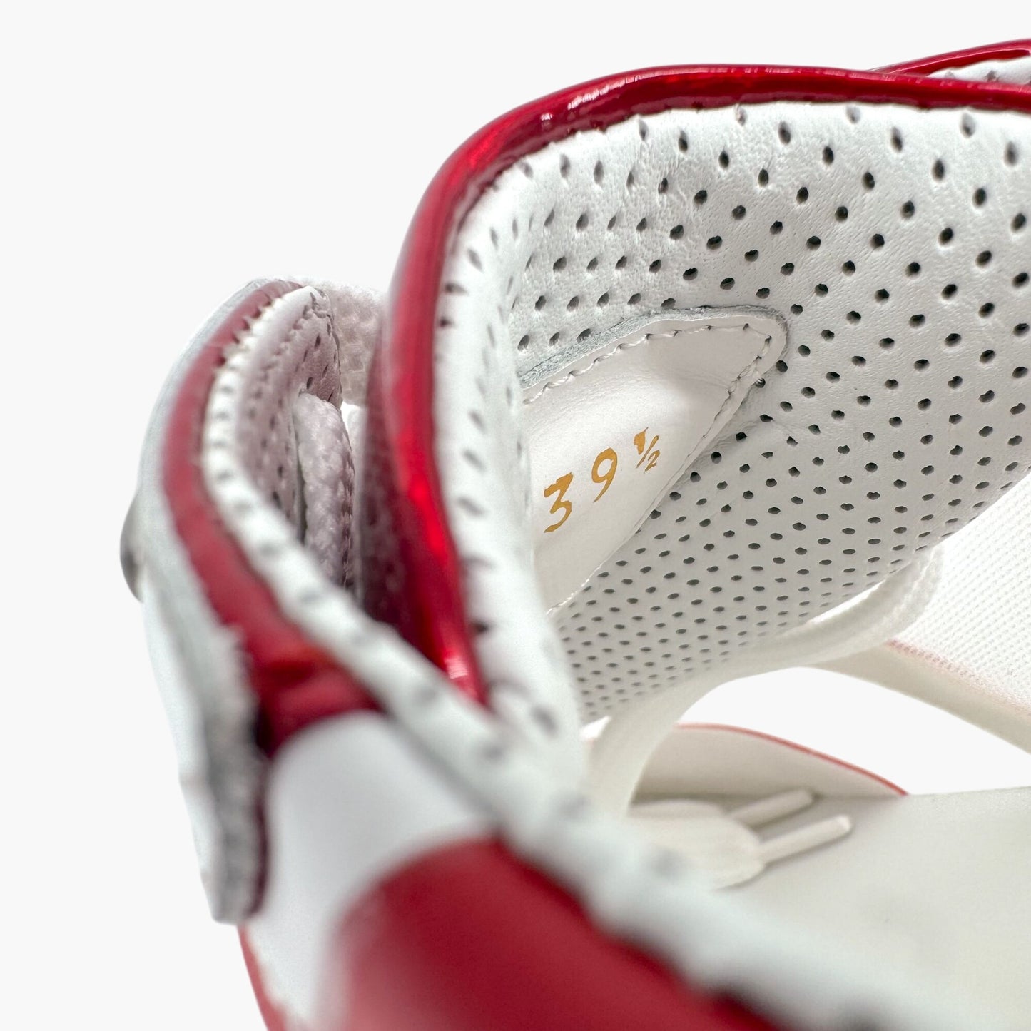 Christian Louboutin Sharkina Sneakers White Red Mesh – Size 39.5