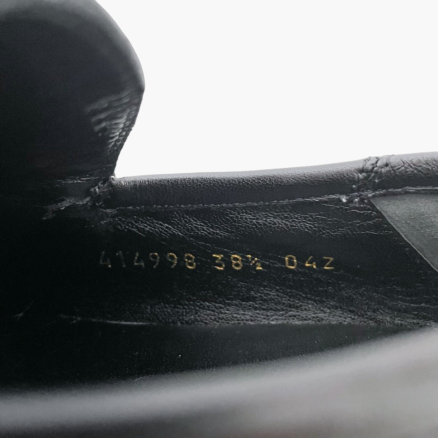 Gucci Brixton Horsebit Loafer in Black Leather Size 38.5