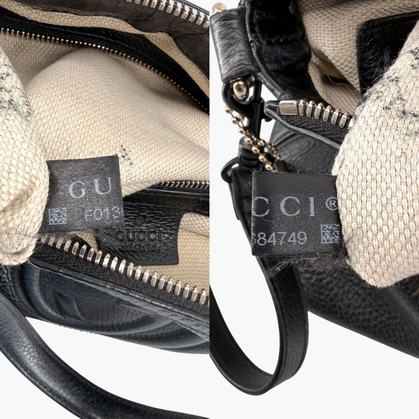 Gucci Soho GG Tassel Bag Black Pebbled Leather
