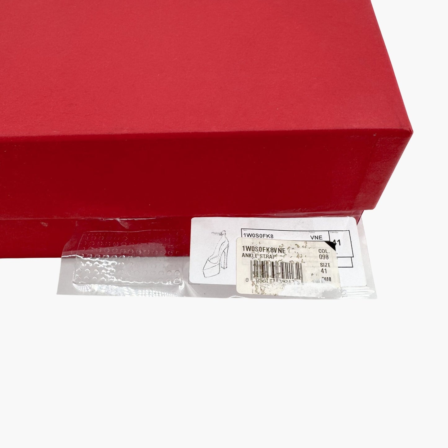 Valentino Garavani Tan-Go Platform Pumps in White Patent Leather Size 41