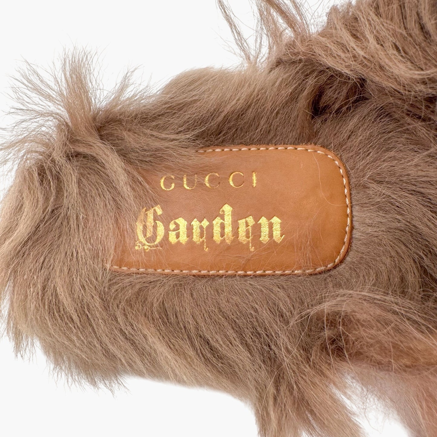 Gucci Garden Princetown Floral Mules with Shearling Lining – Size 37