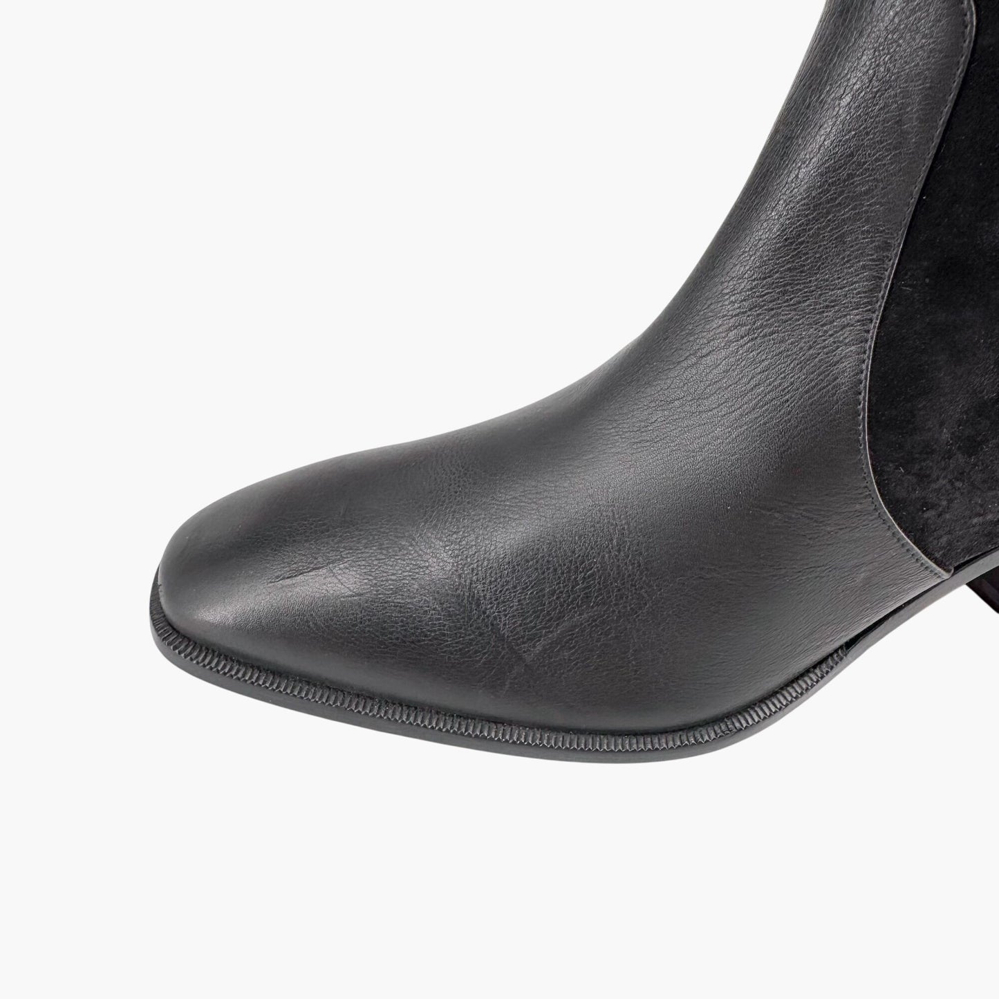 Christian Louboutin Alixos 55 Knee-High Boots in Black Suede & Leather – Size 40
