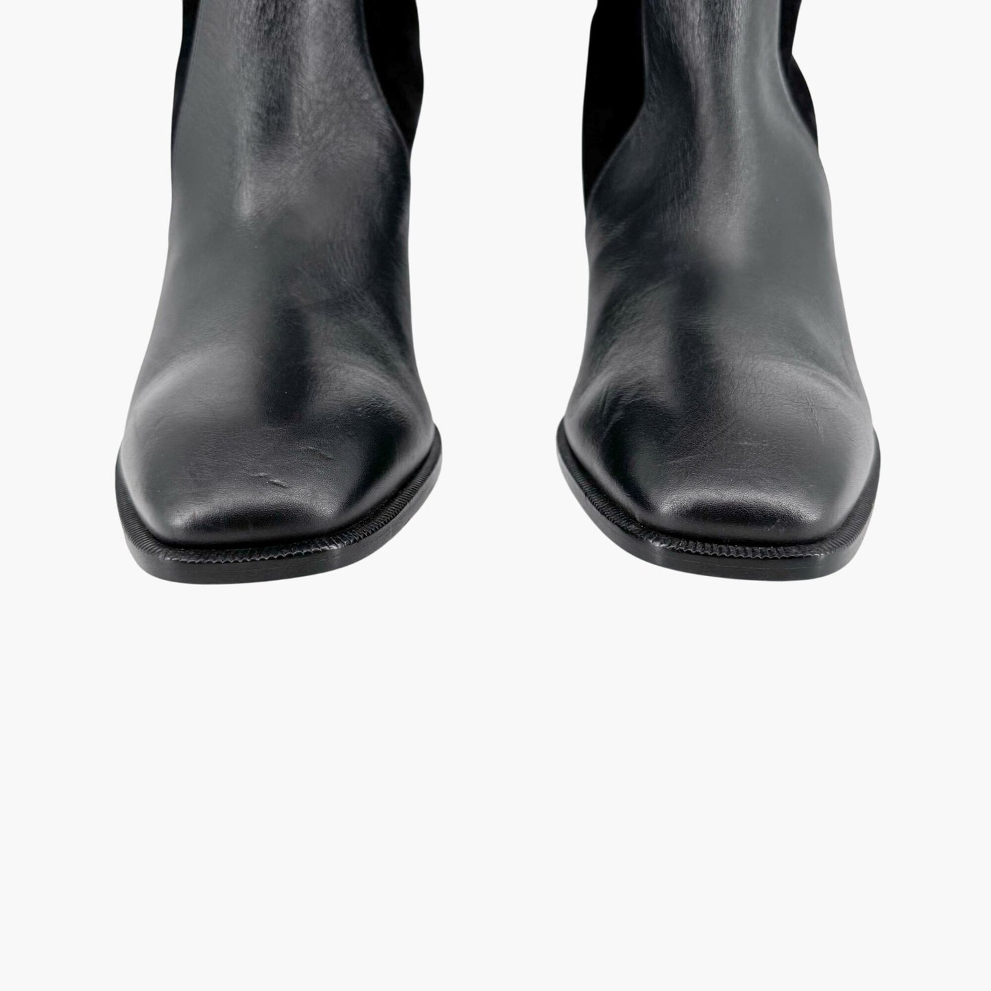 Christian Louboutin Alixos 55 Knee-High Boots in Black Suede & Leather – Size 40