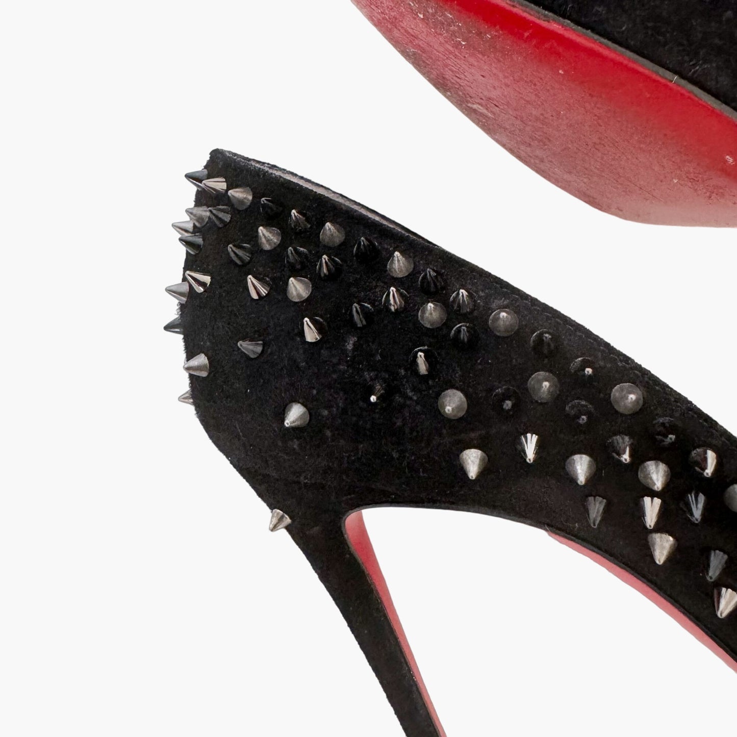 Christian Louboutin Escarpic 100 in Black Veau Velours Size 37.5