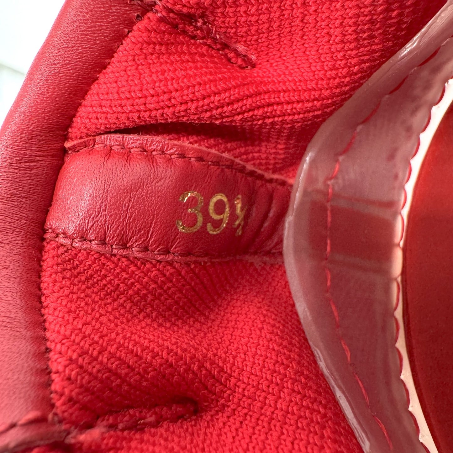 Christian Louboutin Arpoador Drawstring Sneakers in Red Suede Size 39.5