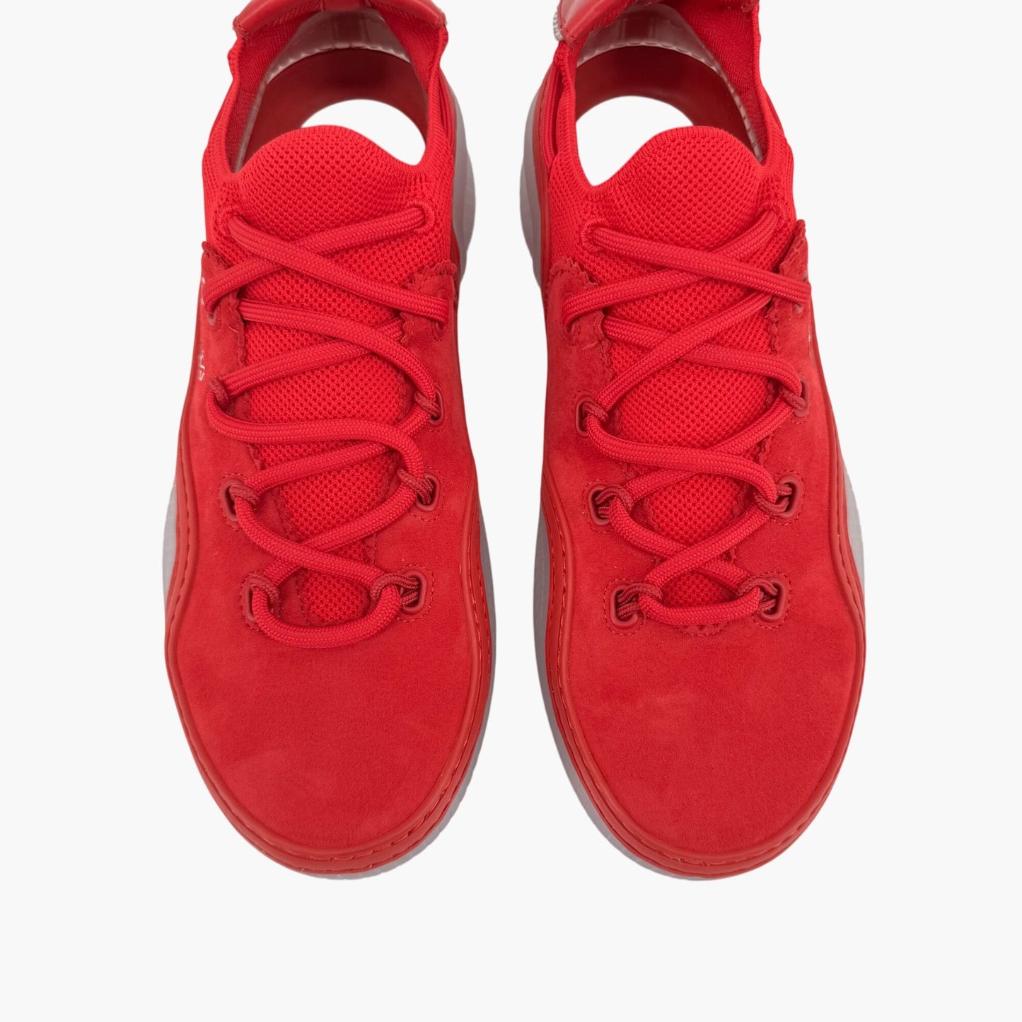 Christian Louboutin Arpoador Drawstring Sneakers in Red Suede Size 39.5