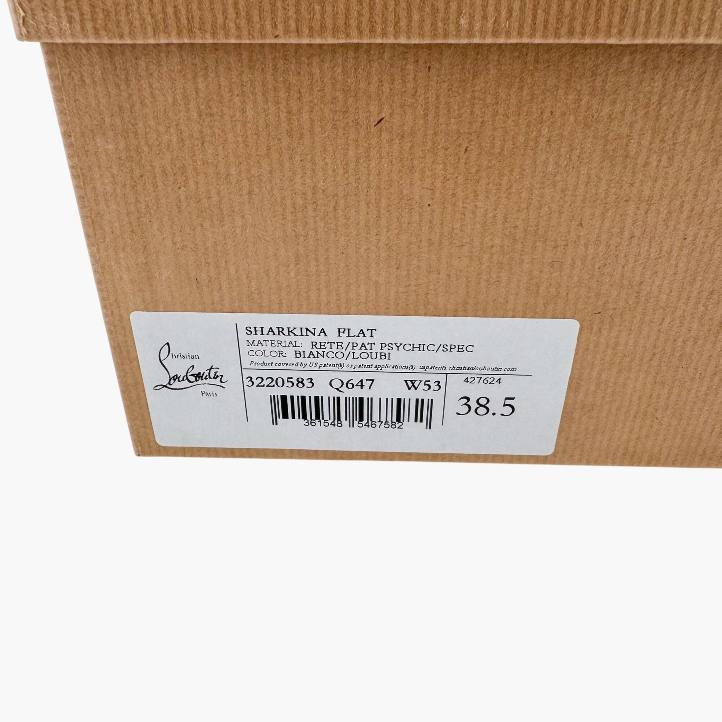 Christian Louboutin Sharkina White Red Spike Sneakers – Size 38.5