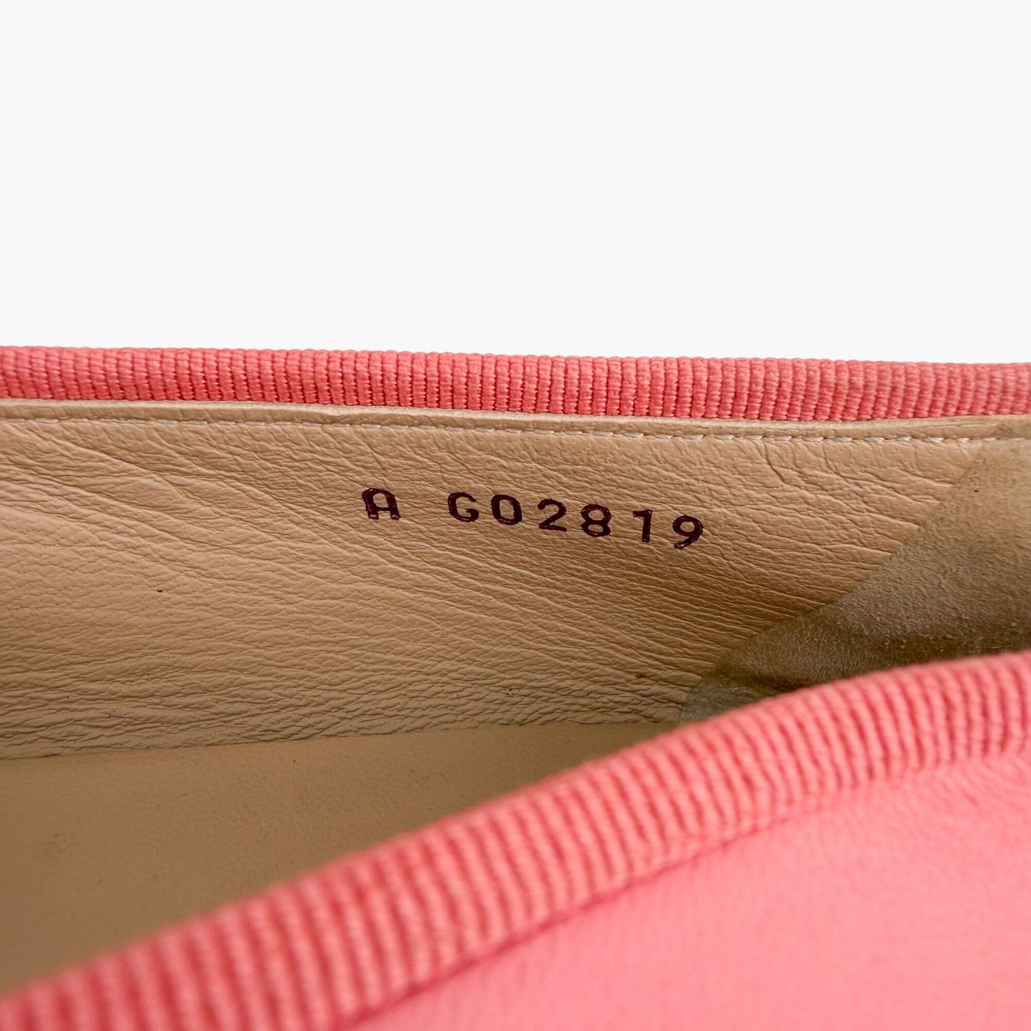 Chanel Pink & Gold CC Cap Toe Leather Ballet Flats Size 39
