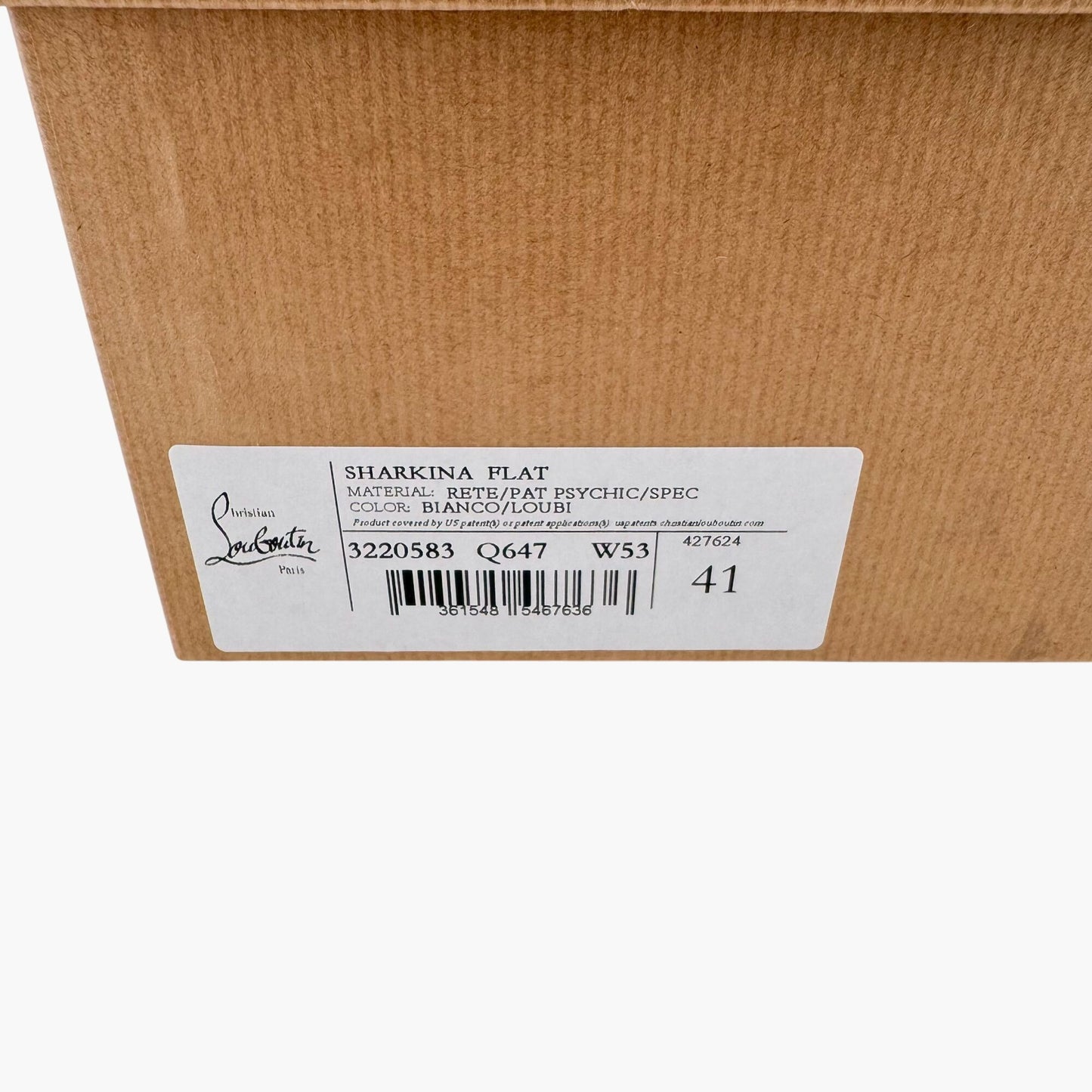Christian Louboutin Sharkina Sneakers in White Mesh & Red Patent Leather – Size 41