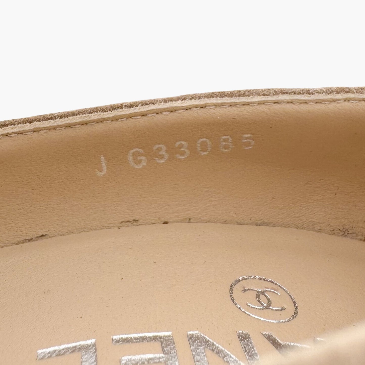 Chanel Gabrielle Coco Cap Toe Pointed Pumps in Beige Suede Size 40.5