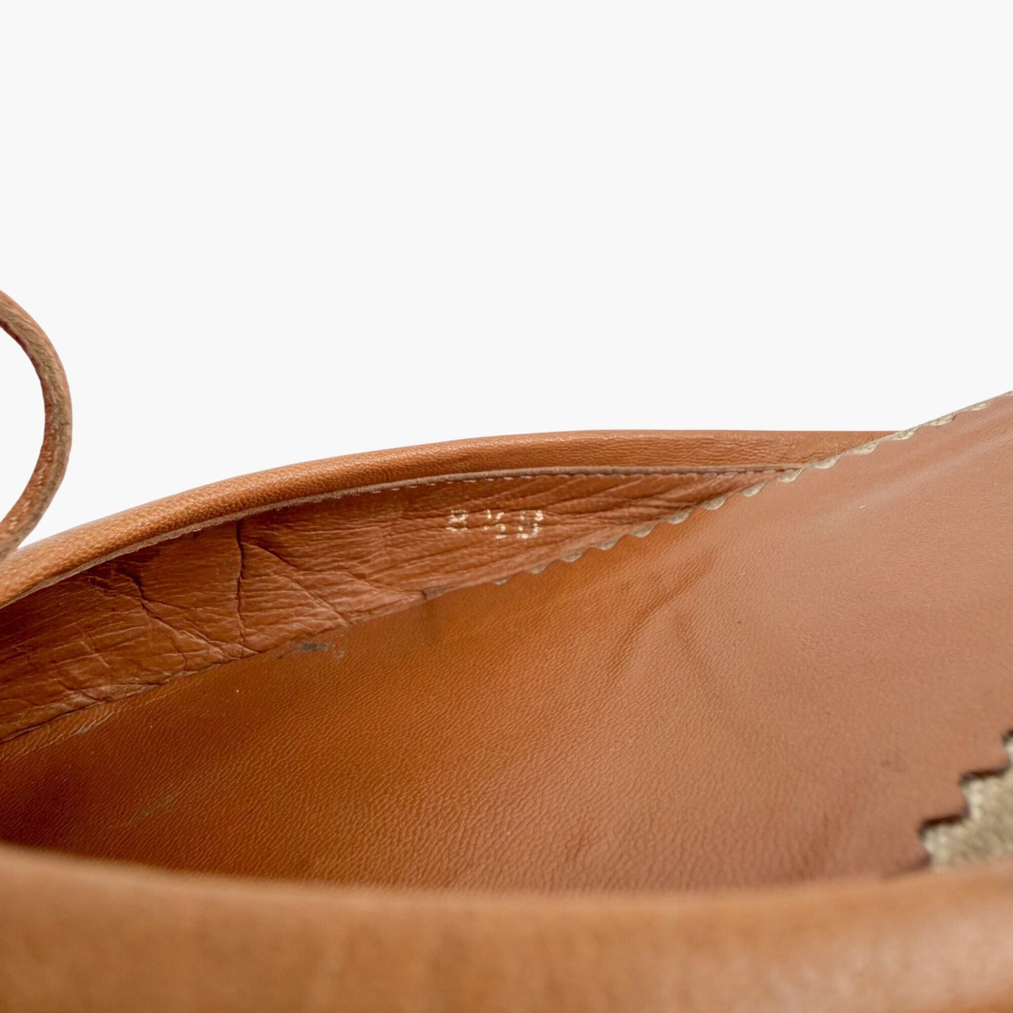 Chanel Vintage Clover CC Mule Flats in Beige Canvas & Leather Size 38.5
