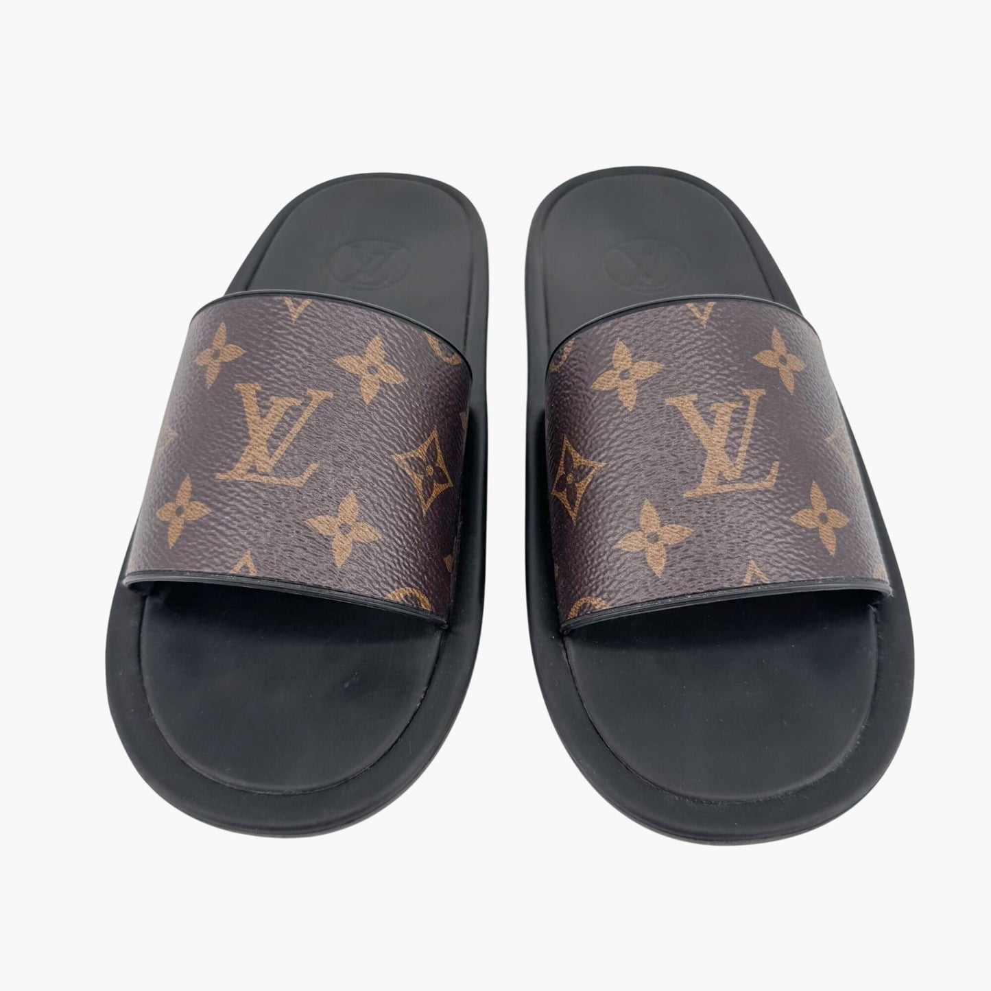 Louis Vuitton Sunbath Monogram Slide Sandals Size 37