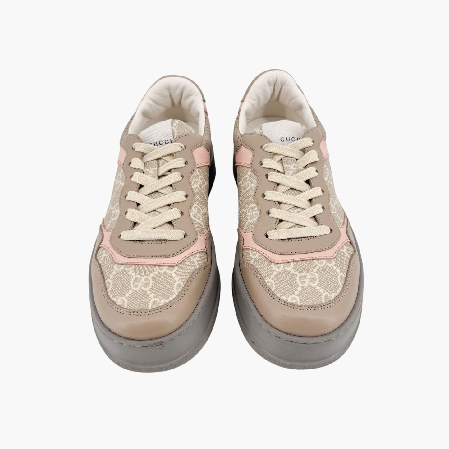 Gucci Dali GG Platform Sneakers in Oatmeal Beige Canvas – Size 39