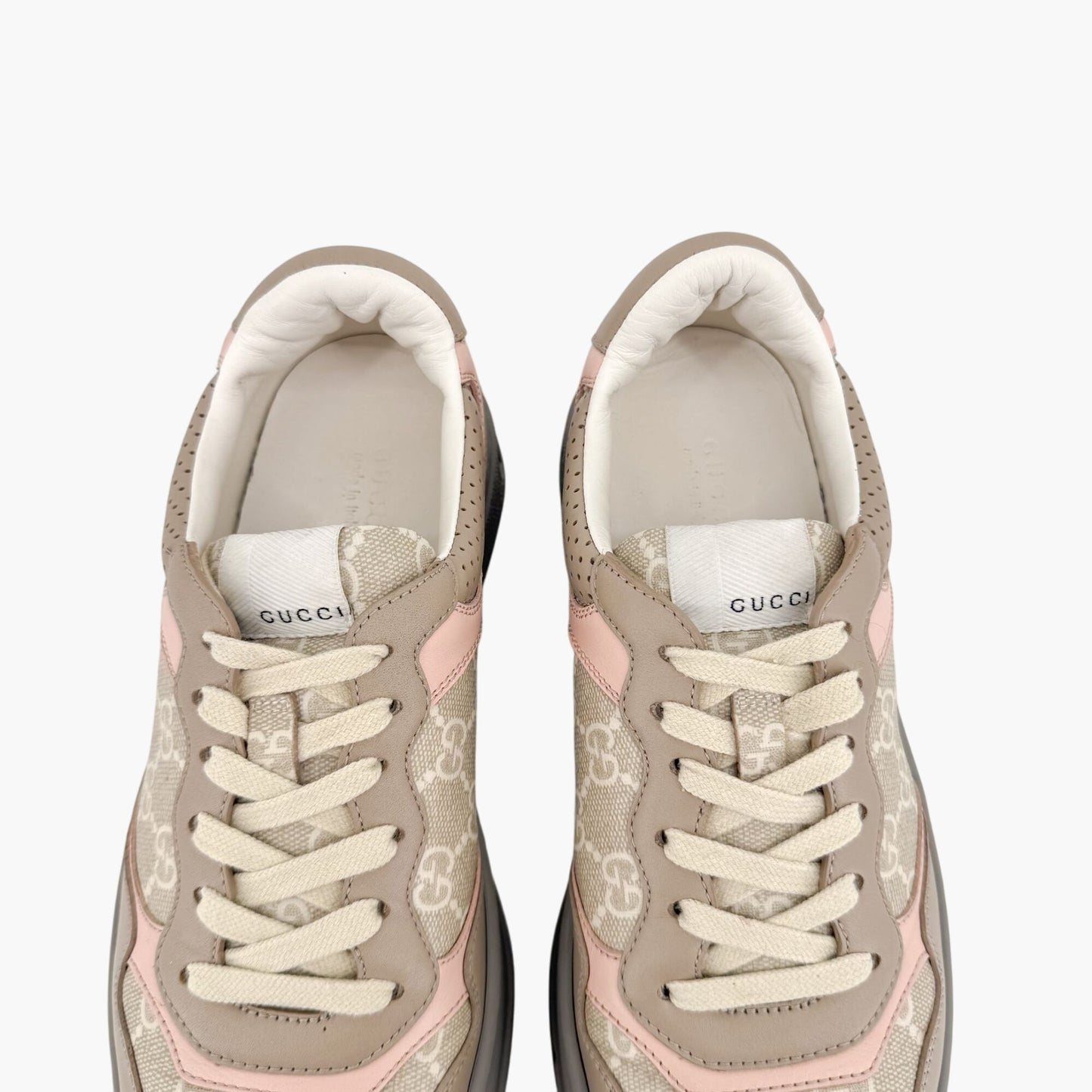Gucci Dali GG Platform Sneakers in Oatmeal Beige Canvas – Size 39