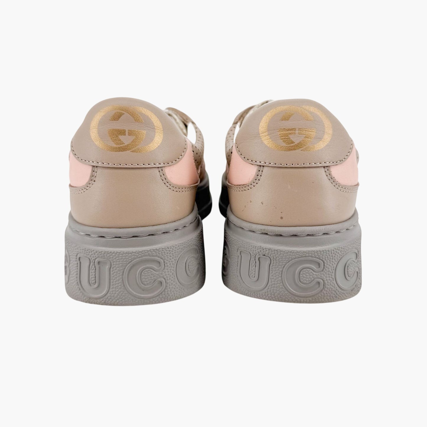Gucci Dali GG Platform Sneakers in Oatmeal Beige Canvas – Size 39