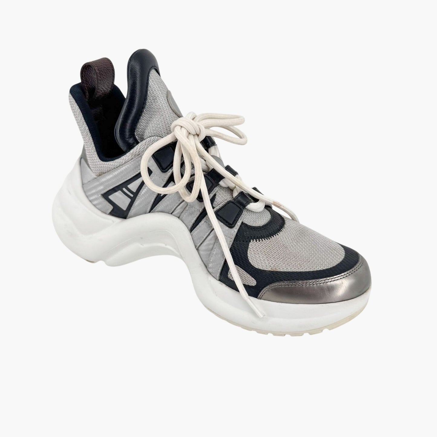 Louis Vuitton Archlight Silver Mesh Chunky Sneakers – Size 37