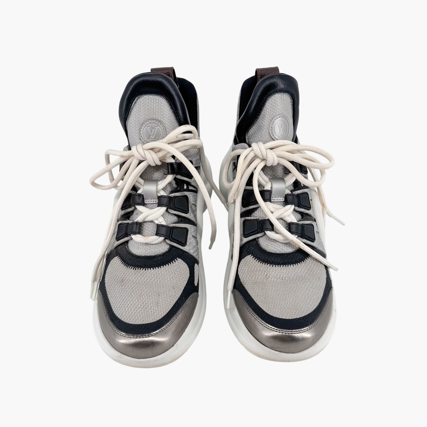 Louis Vuitton Archlight Silver Mesh Chunky Sneakers – Size 37