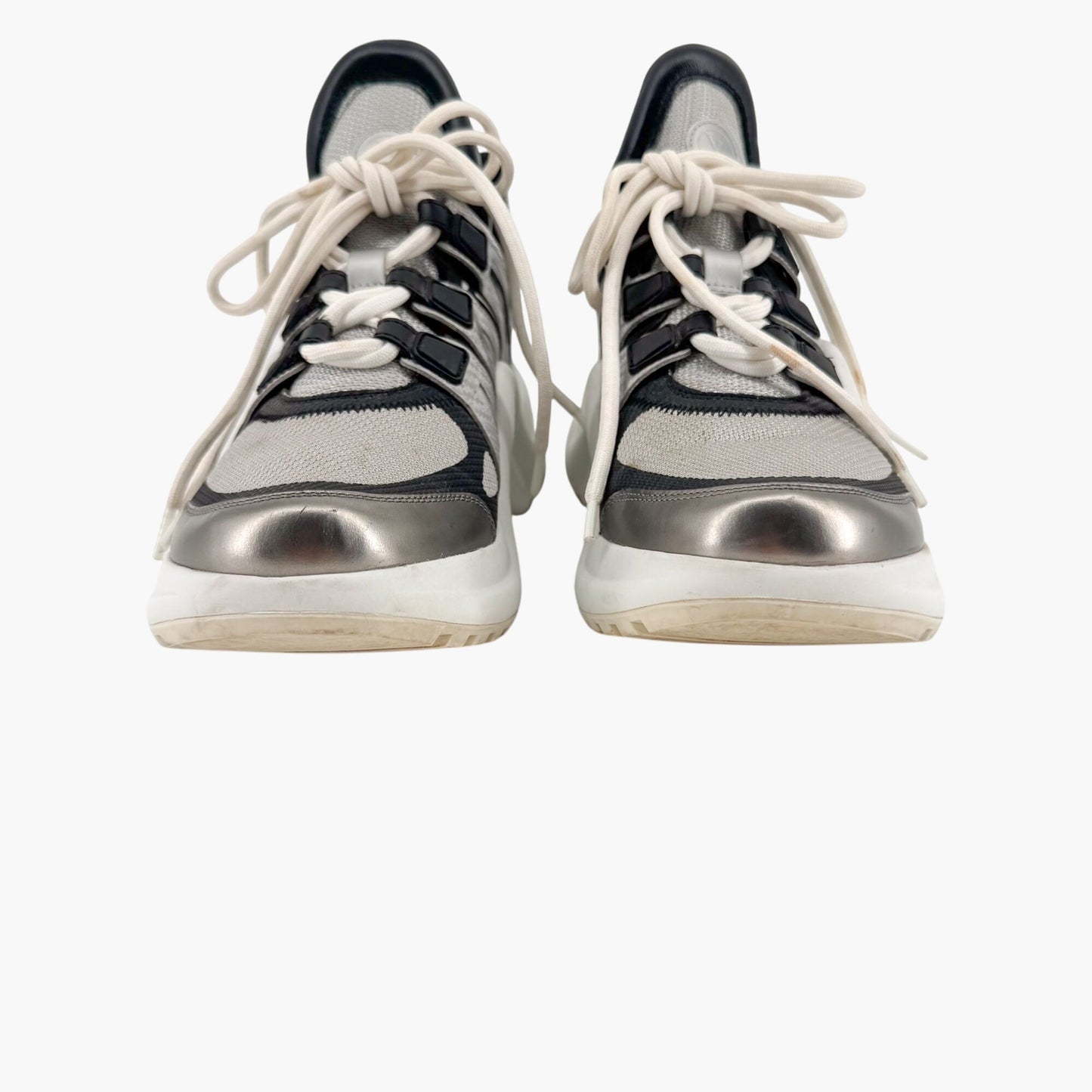 Louis Vuitton Archlight Silver Mesh Chunky Sneakers – Size 37