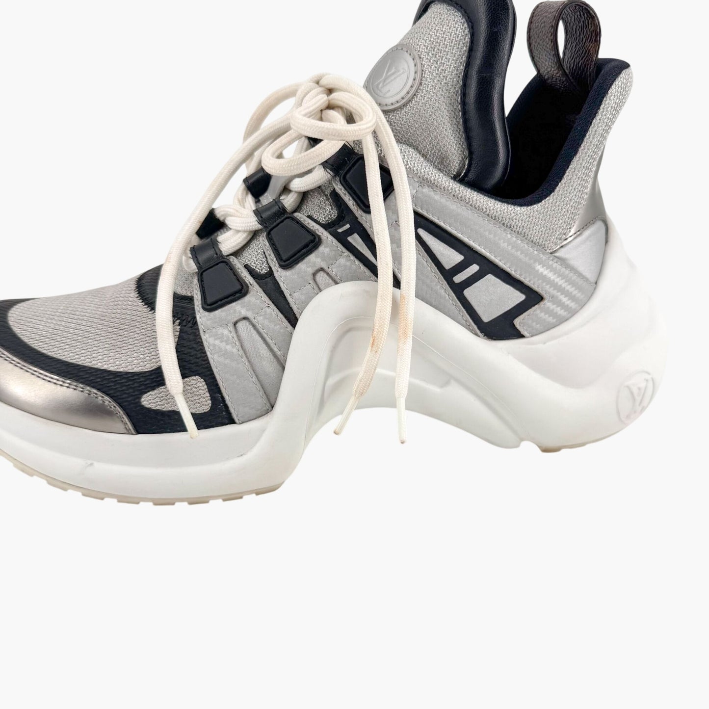 Louis Vuitton Archlight Silver Mesh Chunky Sneakers – Size 37