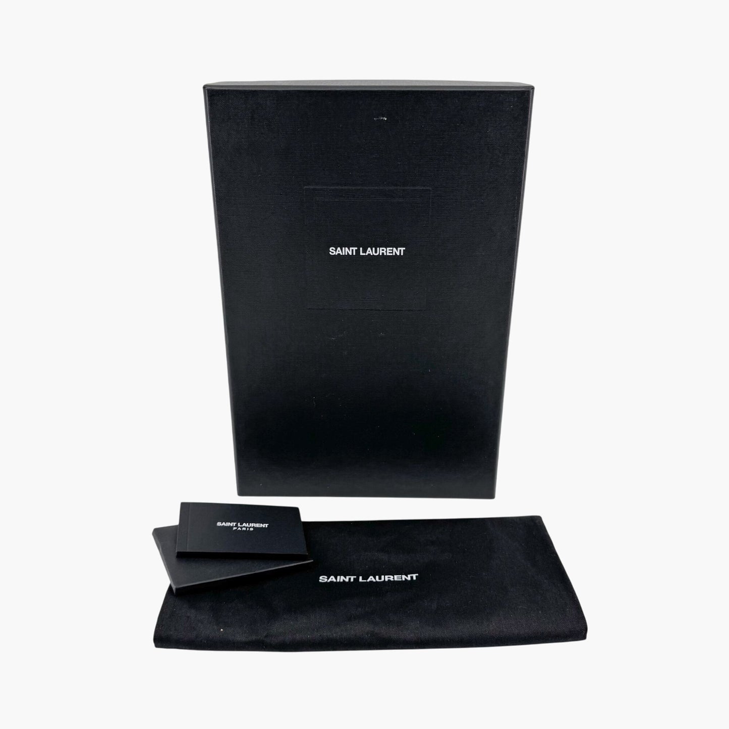 Saint Laurent Rendez Vous 75 Slingback Sandals in Black Satin with Crystals – Size 37