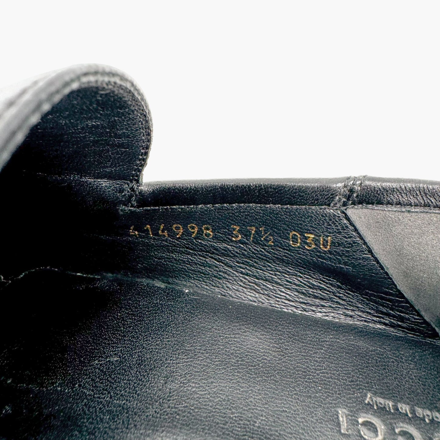 Gucci Brixton Horsebit Loafers in Black Leather Size 37.5