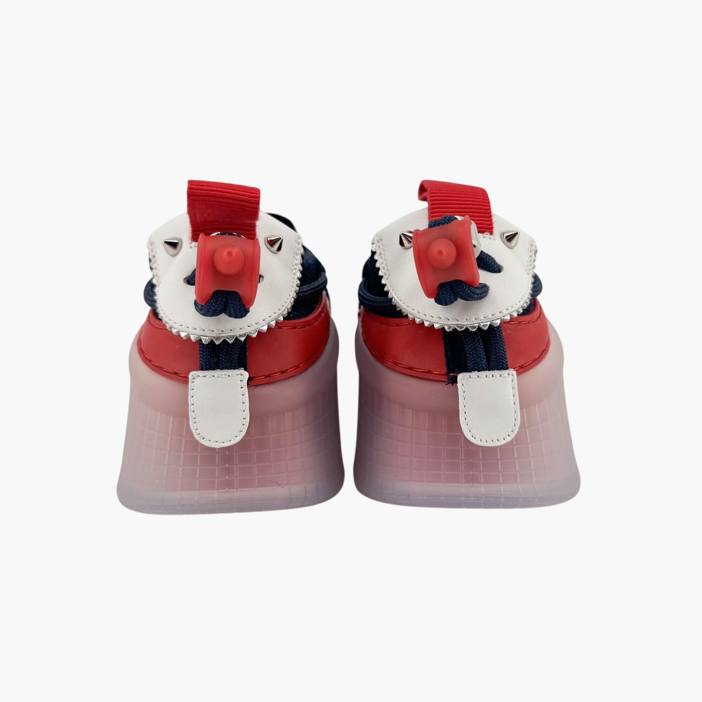 Christian Louboutin Navy Blue Suede Arpoador Spike Sneakers – Size 37