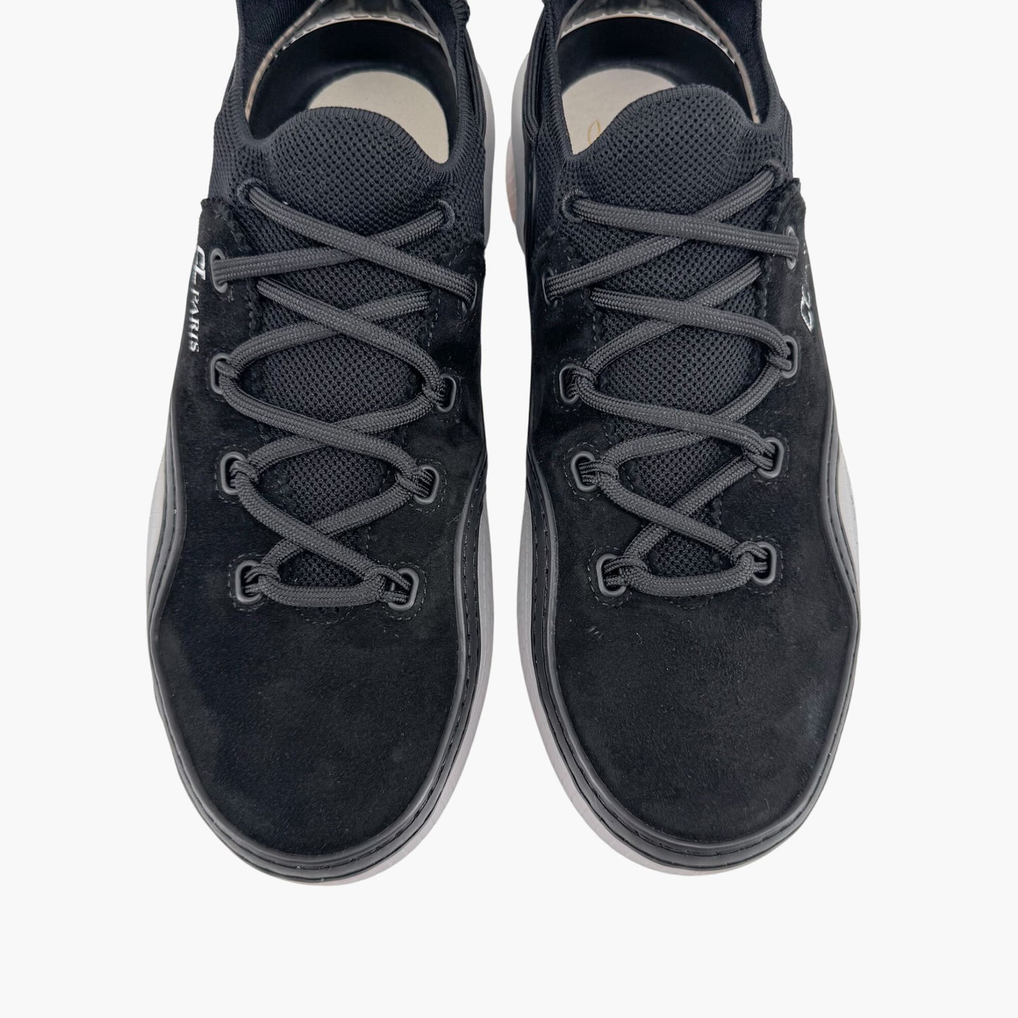 Christian Louboutin Arpoador Sneakers in Black Suede with Red Soles – Size 41
