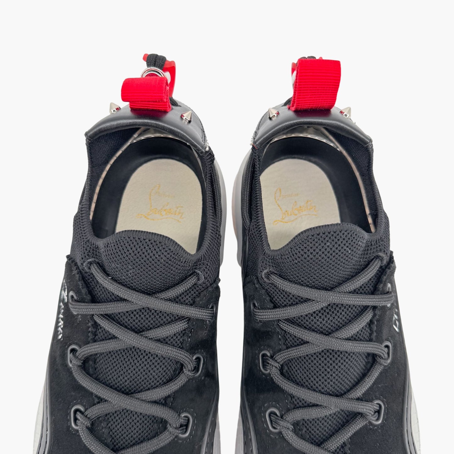 Christian Louboutin Arpoador Sneakers in Black Suede with Red Soles – Size 41