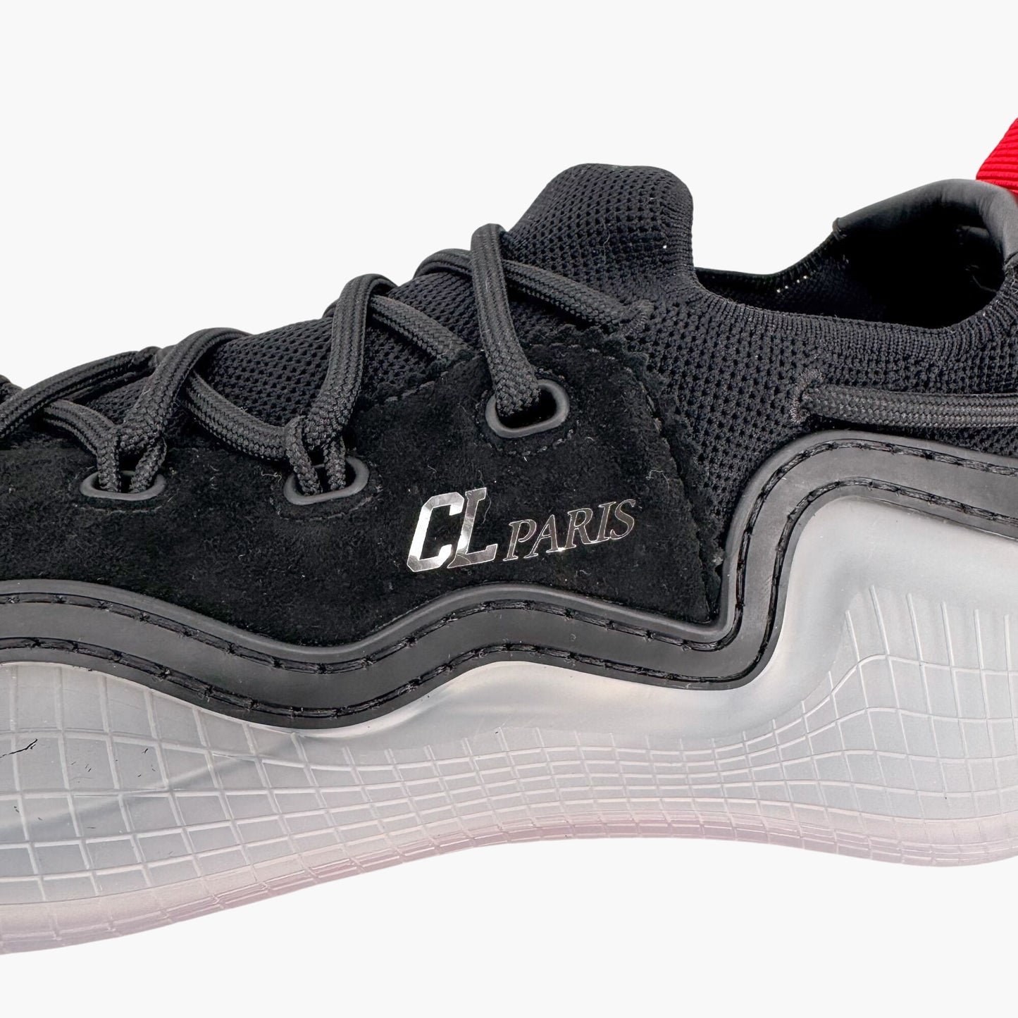Christian Louboutin Arpoador Sneakers in Black Suede with Red Soles – Size 41