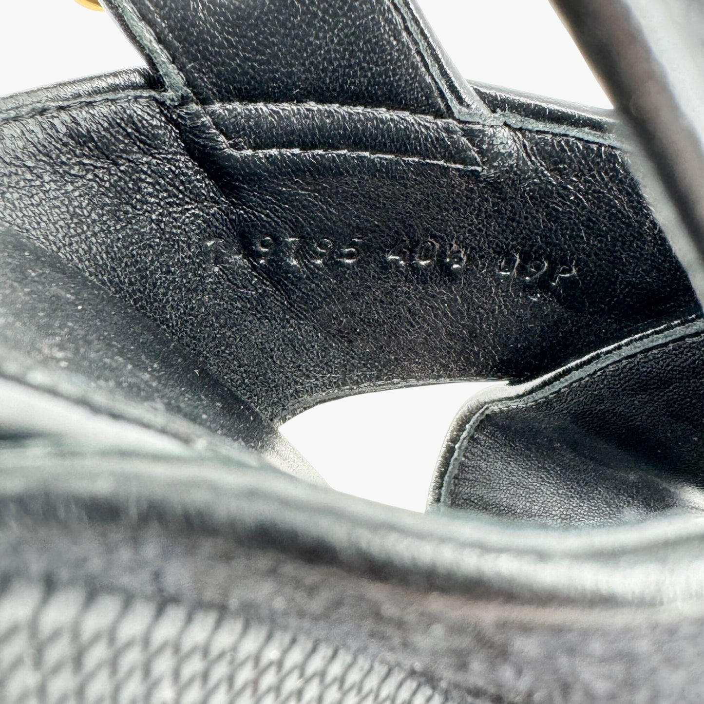 Gucci Granada GG Monogram Lug Sole Sandals in Black Canvas – Size 40.5