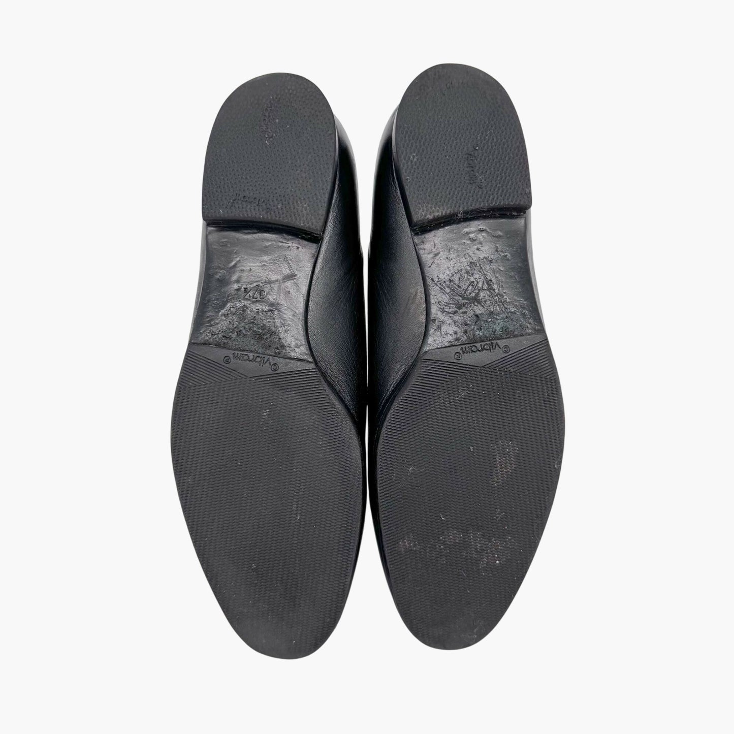 Chanel CC Smoking Loafer Flats in Black Leather – Size 37.5