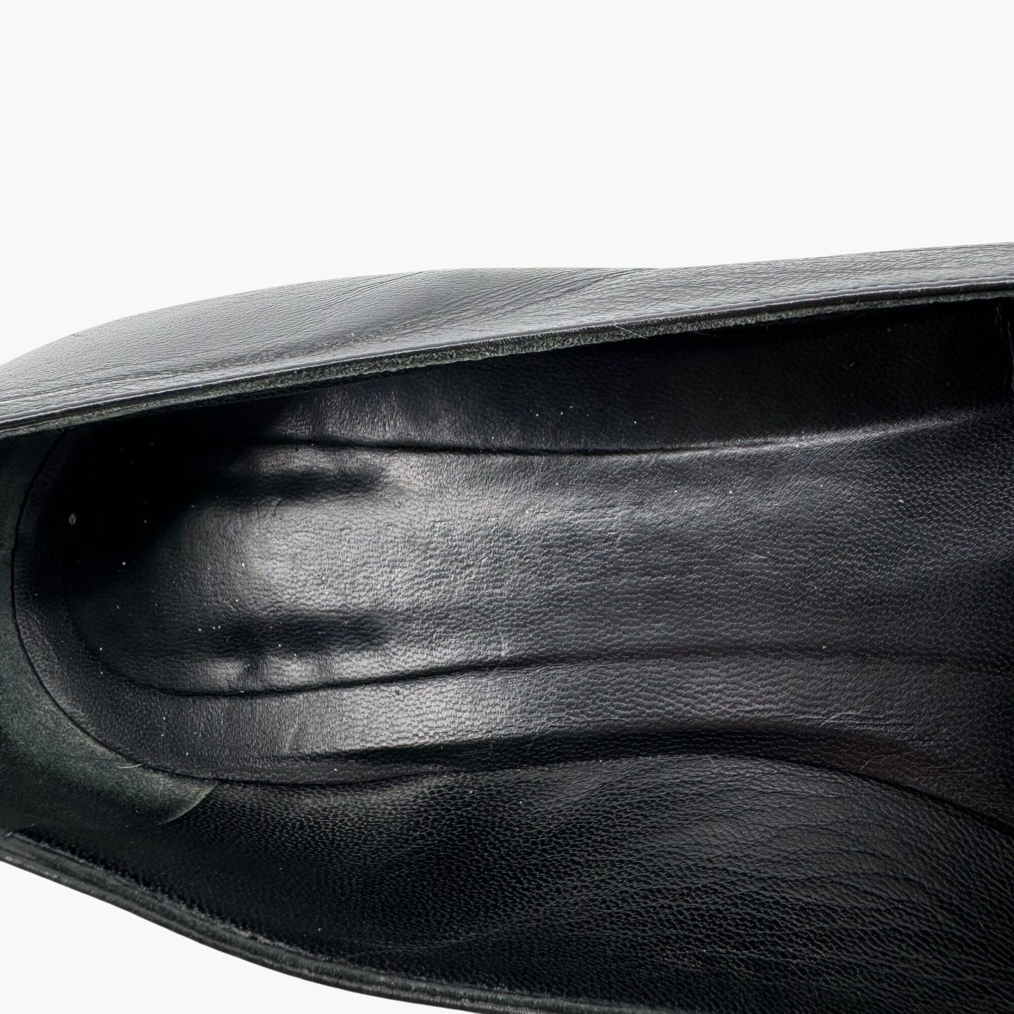 Chanel CC Smoking Loafer Flats in Black Leather – Size 37.5