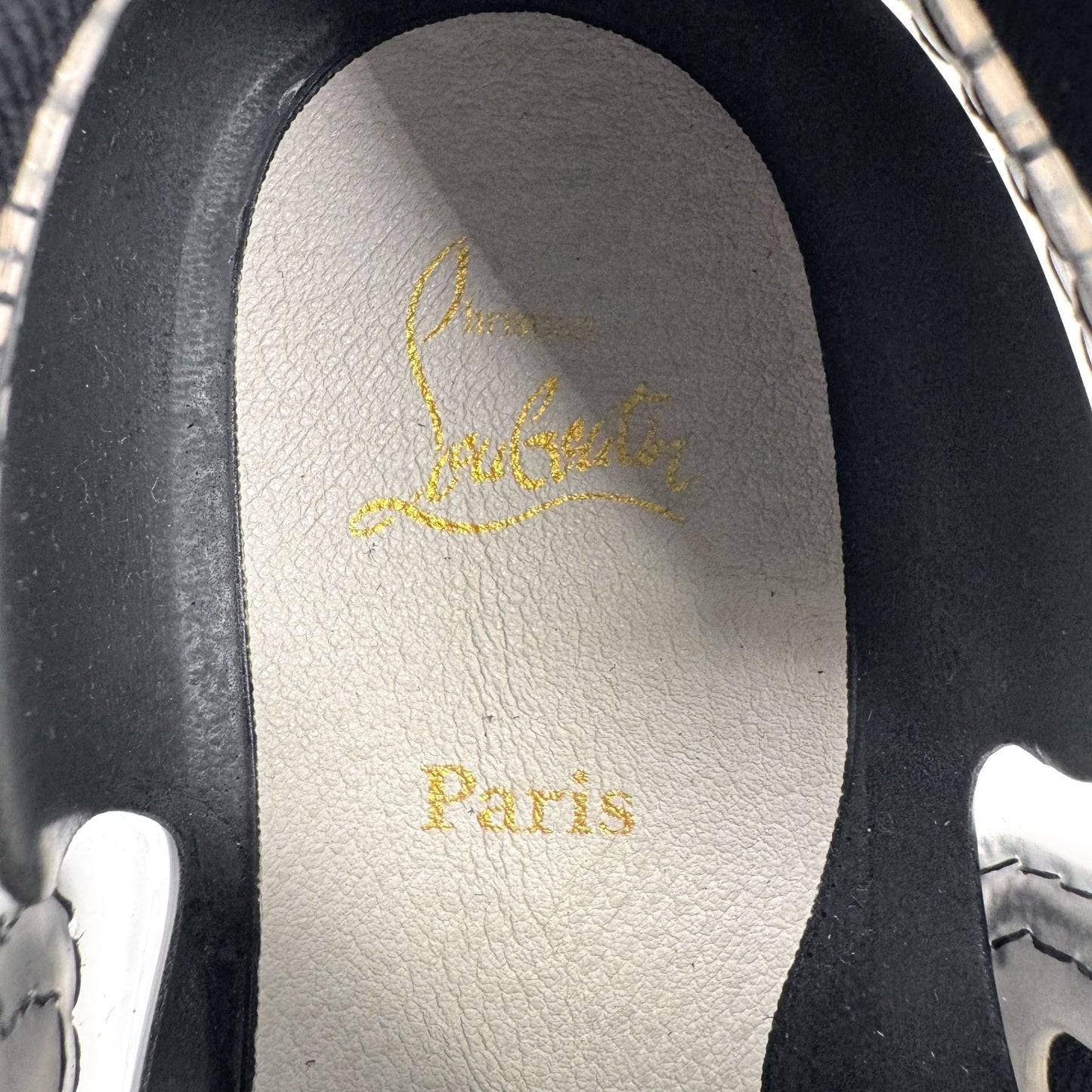 Christian Louboutin Black Suede Arpoador Drawstring Sneakers – Size 39.5