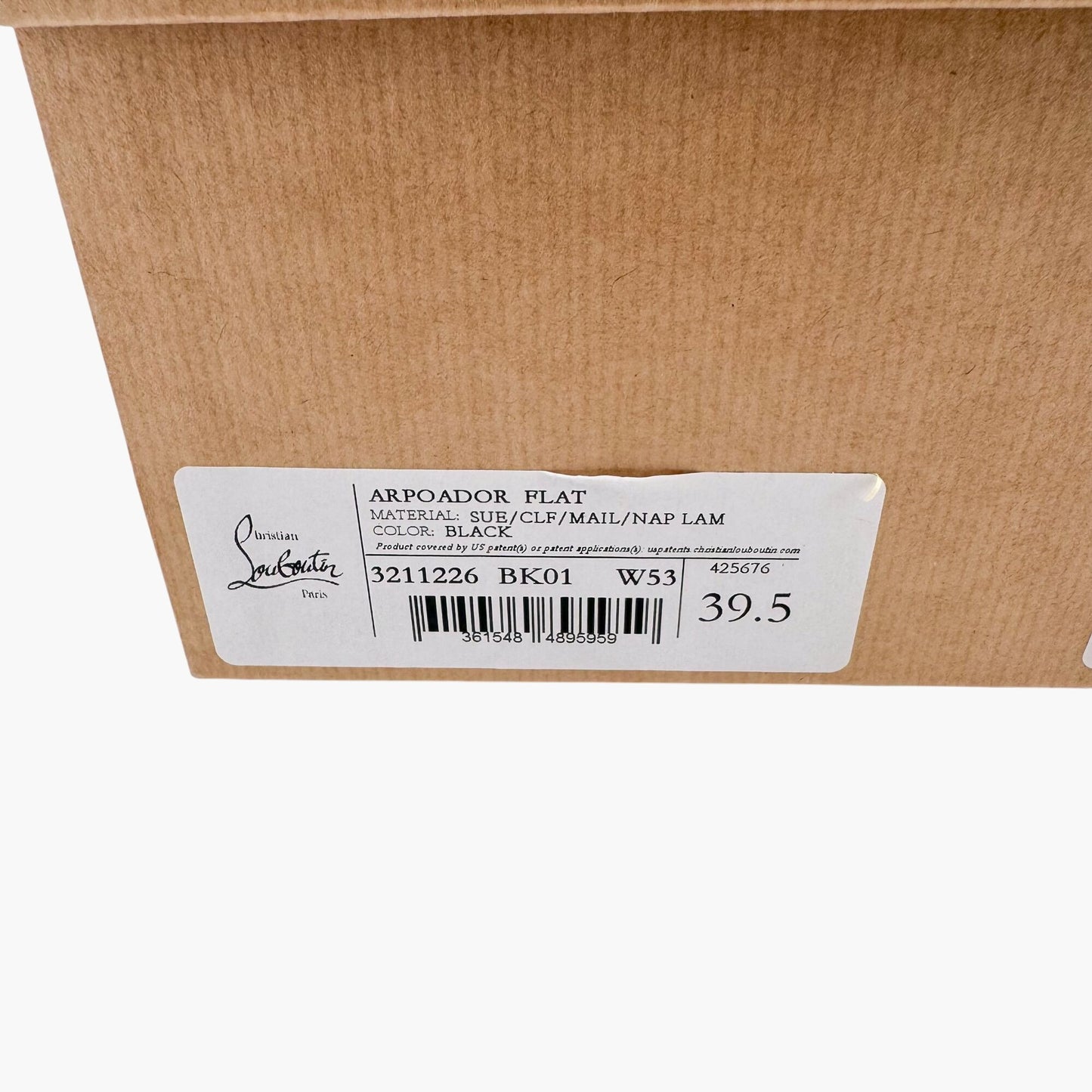 Christian Louboutin Black Suede Arpoador Drawstring Sneakers – Size 39.5