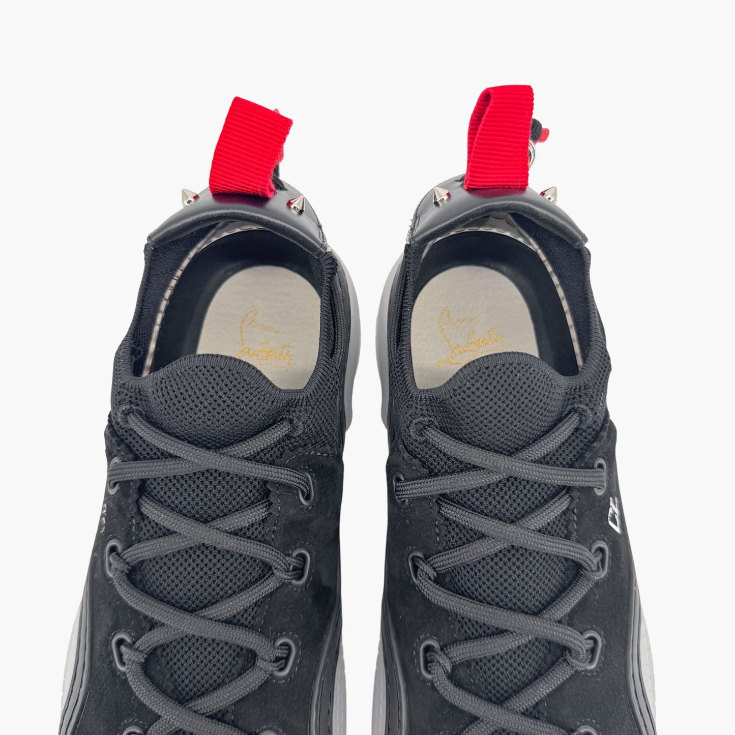Christian Louboutin Black Suede Arpoador Drawstring Sneakers – Size 39.5
