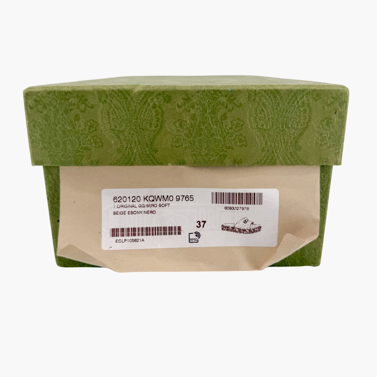 Gucci Marmont GG Espadrille Slide Sandals Beige Size 37