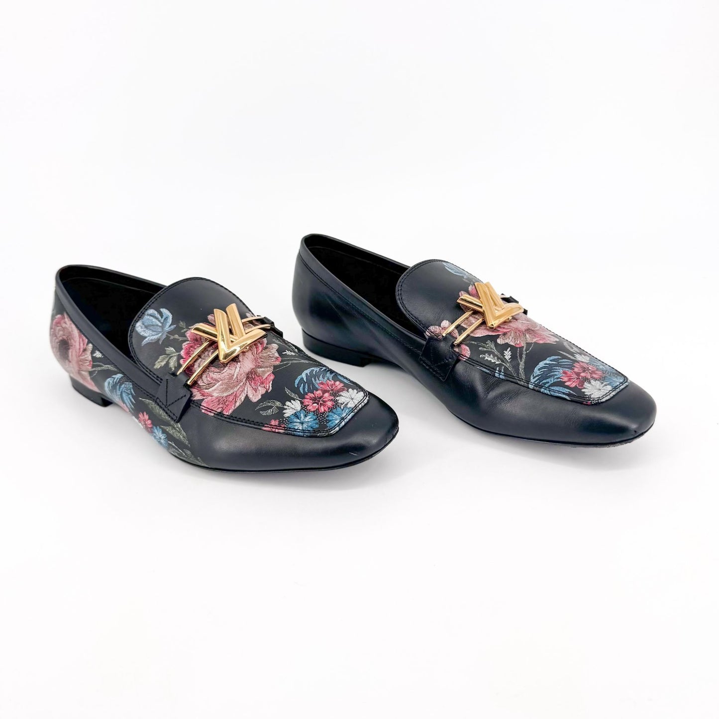 Louis Vuitton Upper Case Floral Print Loafers – Size 37