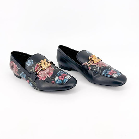 Louis Vuitton Upper Case Floral Print Loafers – Size 37