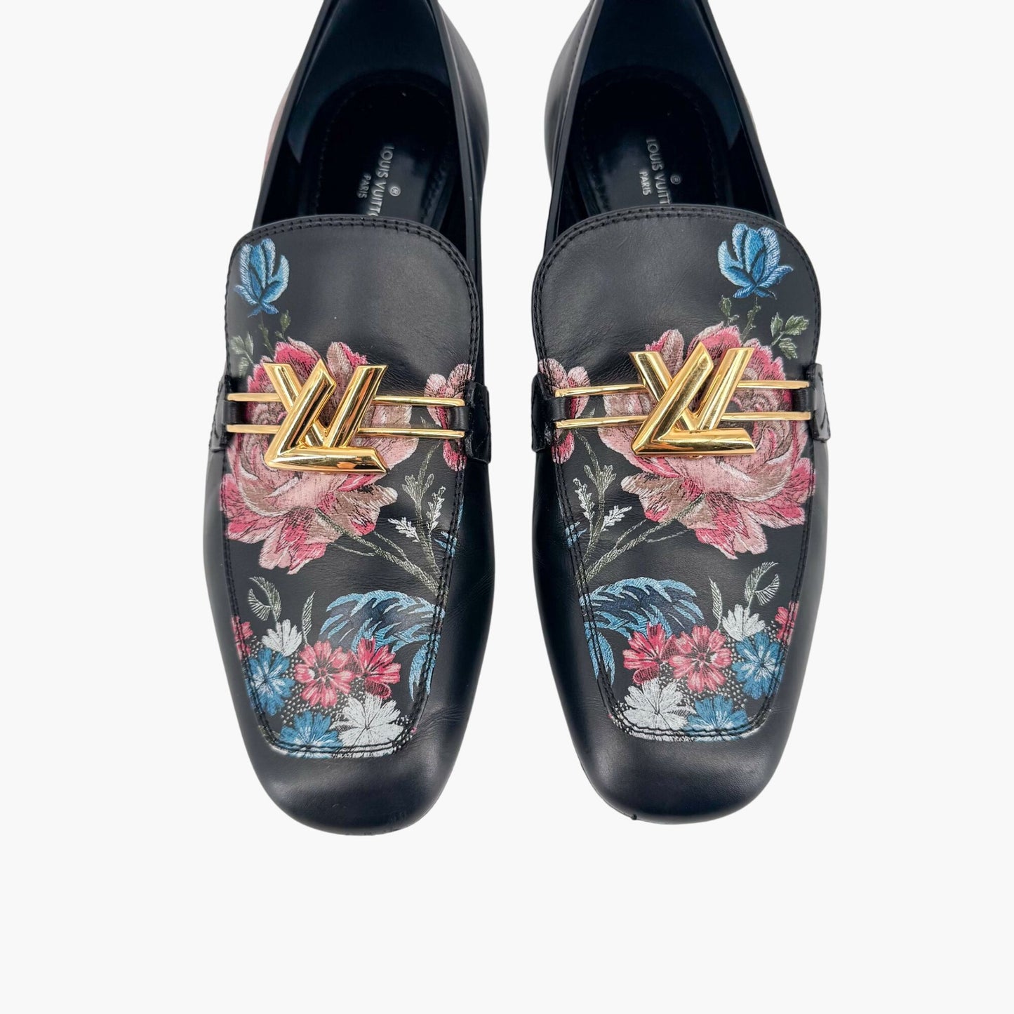 Louis Vuitton Upper Case Floral Print Loafers – Size 37