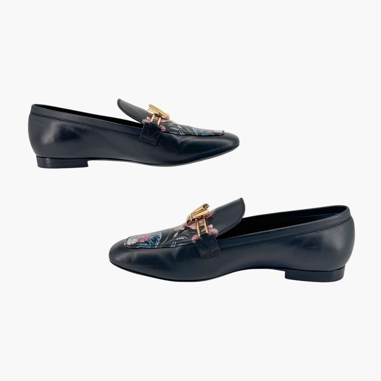 Louis Vuitton Upper Case Floral Print Loafers – Size 37