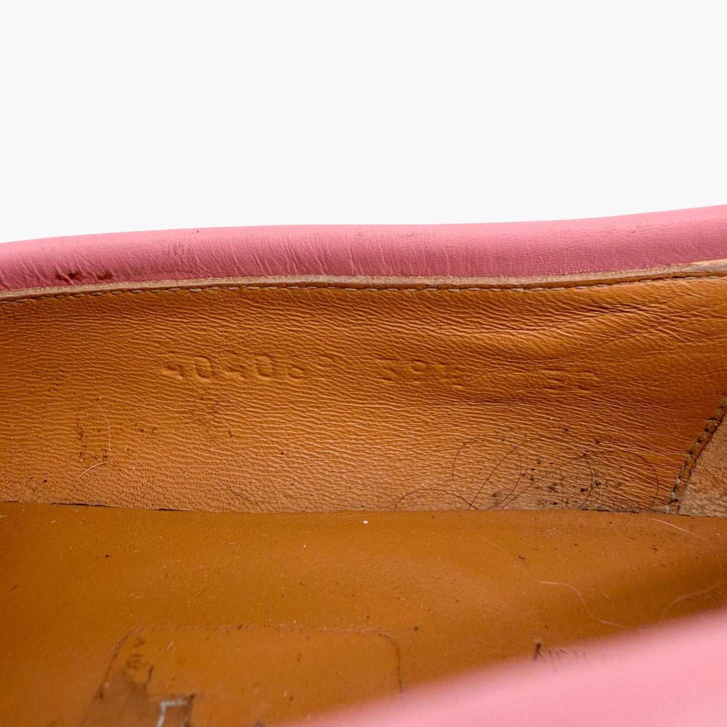 Gucci Jordaan Horsebit Loafers in Pink Leather Size 39.5